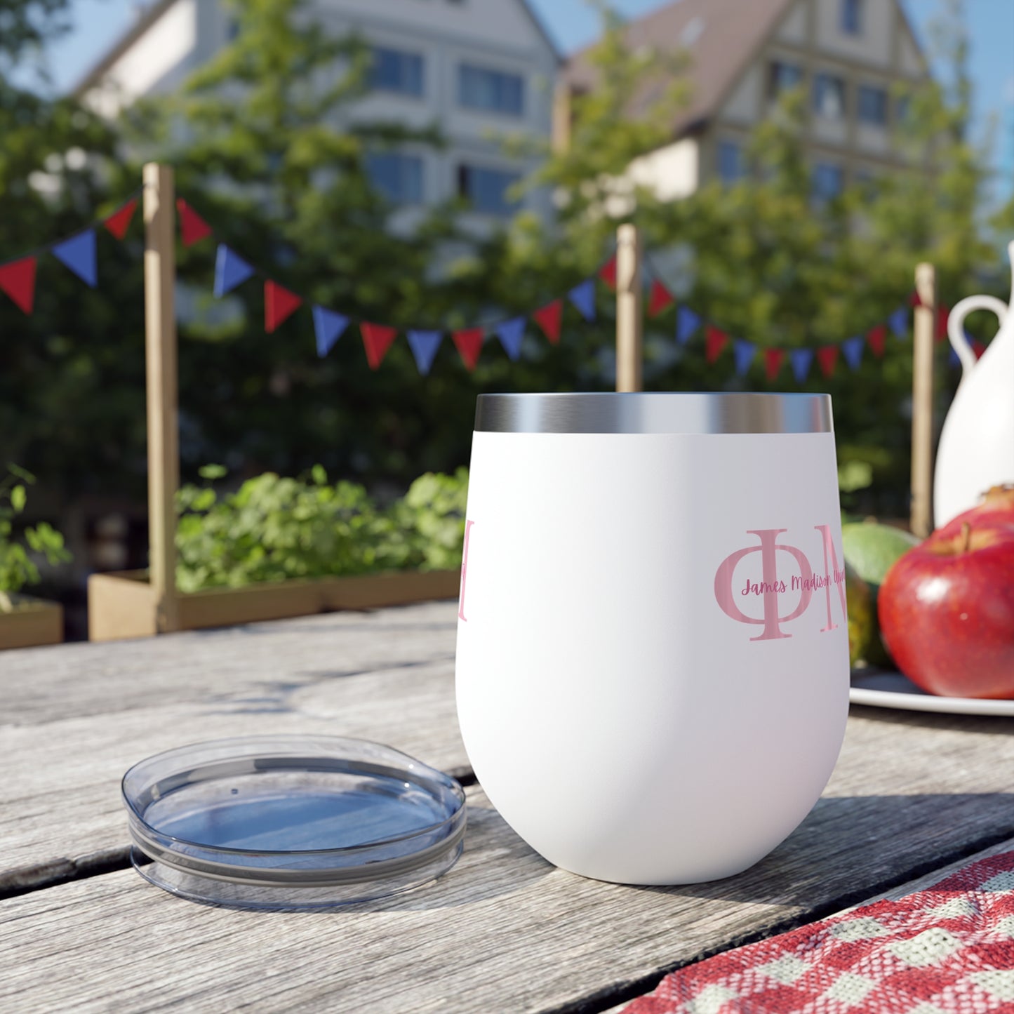 Phi Mu Sipper Insulated Cup, 12oz
