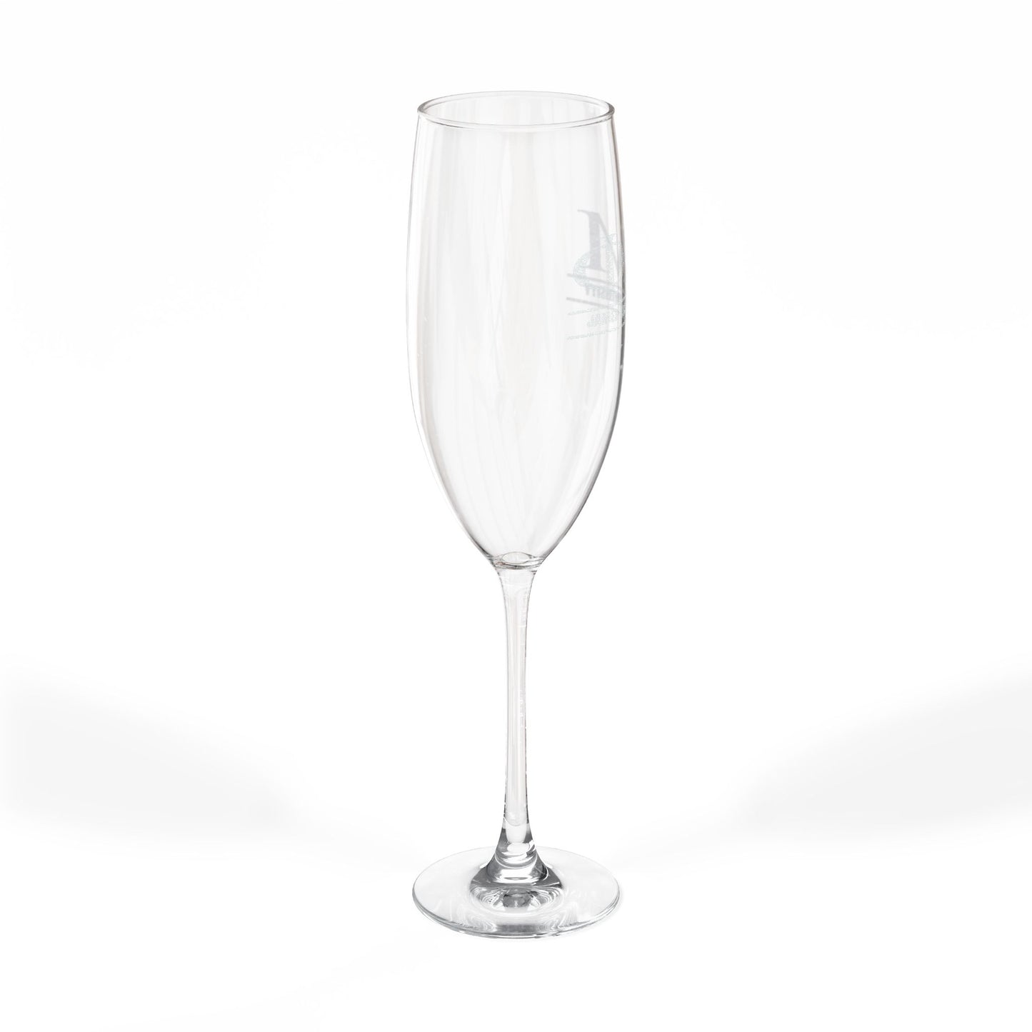 Phi Mu Champagne Glass
