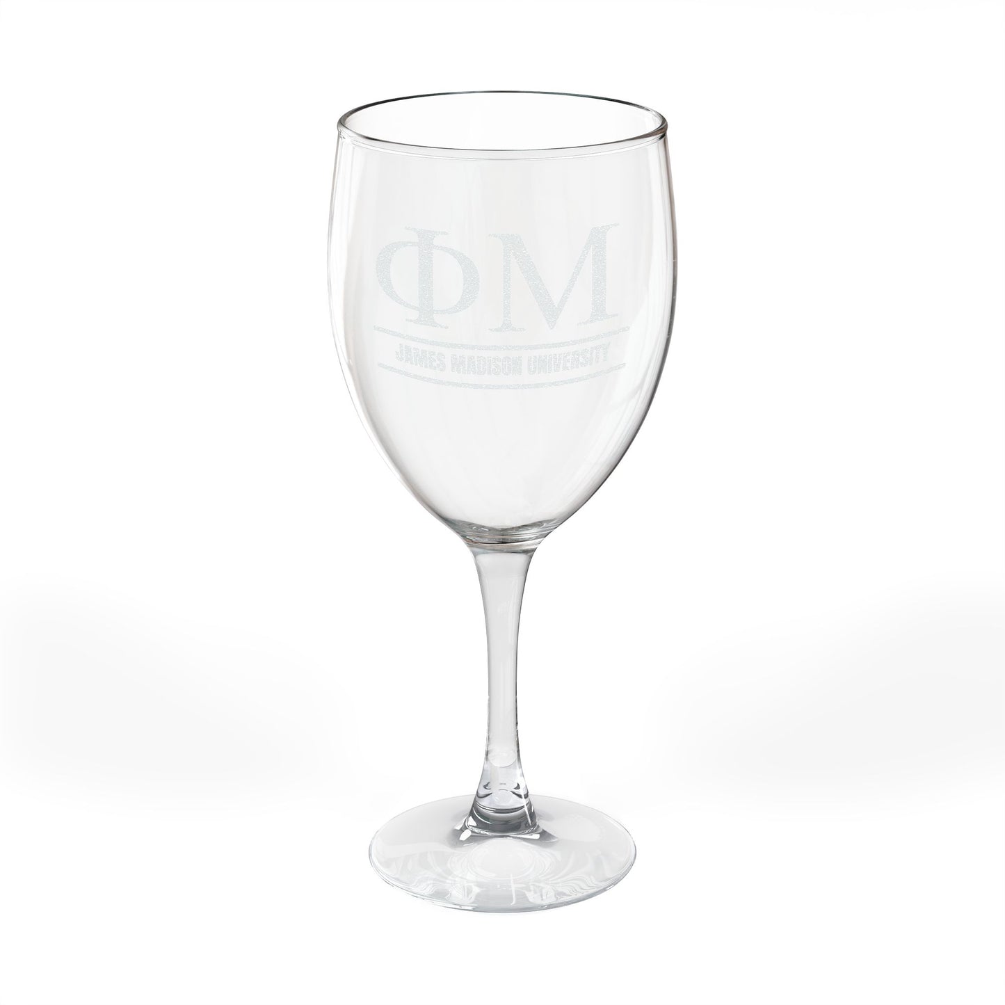Phi Mu Wine Glass