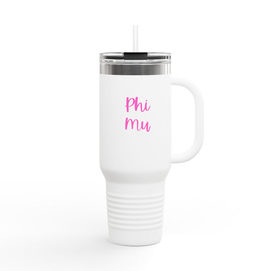 Phi Mu 3 Travel Tumbler