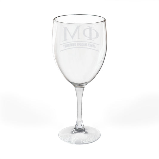 Phi Mu Wine Glass
