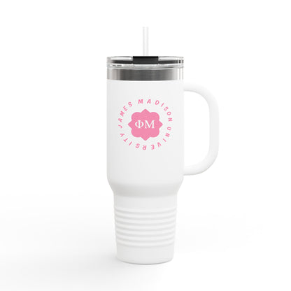 Phi Mu  Travel Tumbler 4 - Double Sided