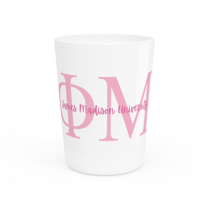 Phi Mu 4 Shot Glass