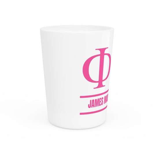 Phi Mu 3 Shot Glass