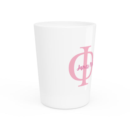 Phi Mu 4 Shot Glass