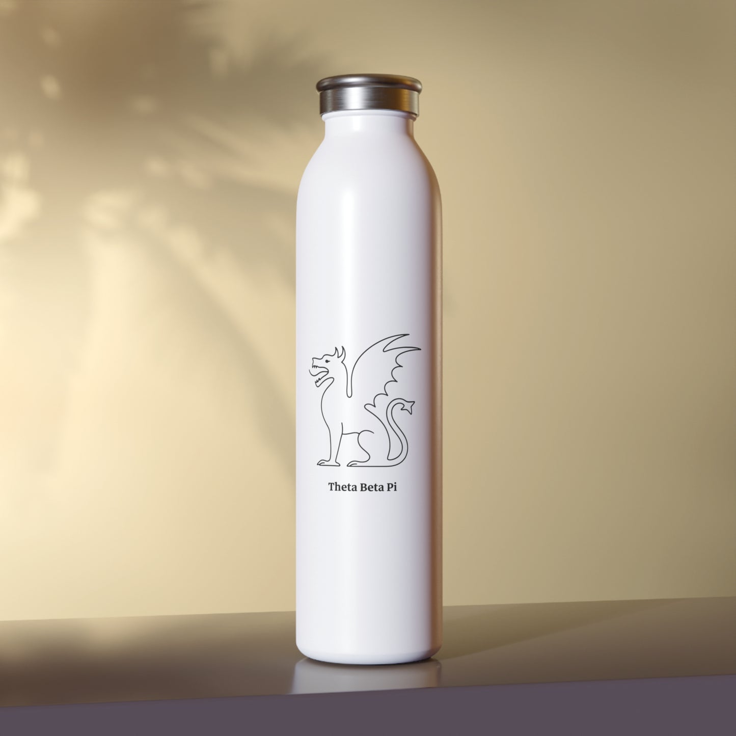 Theta Beta Pi Emblem Slim Water Bottle