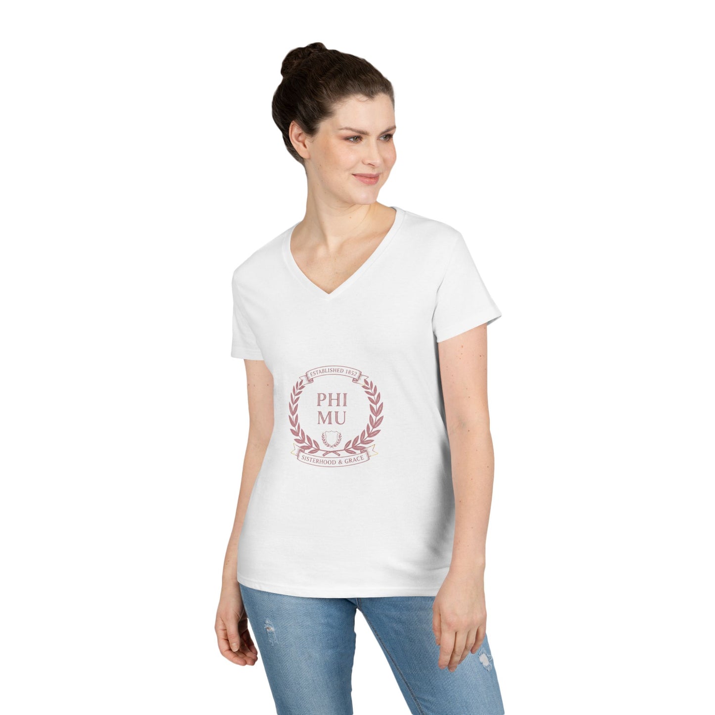 Power V-Neck - Phi Mu Established