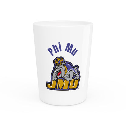 Phi Mu 5 Shot Glass