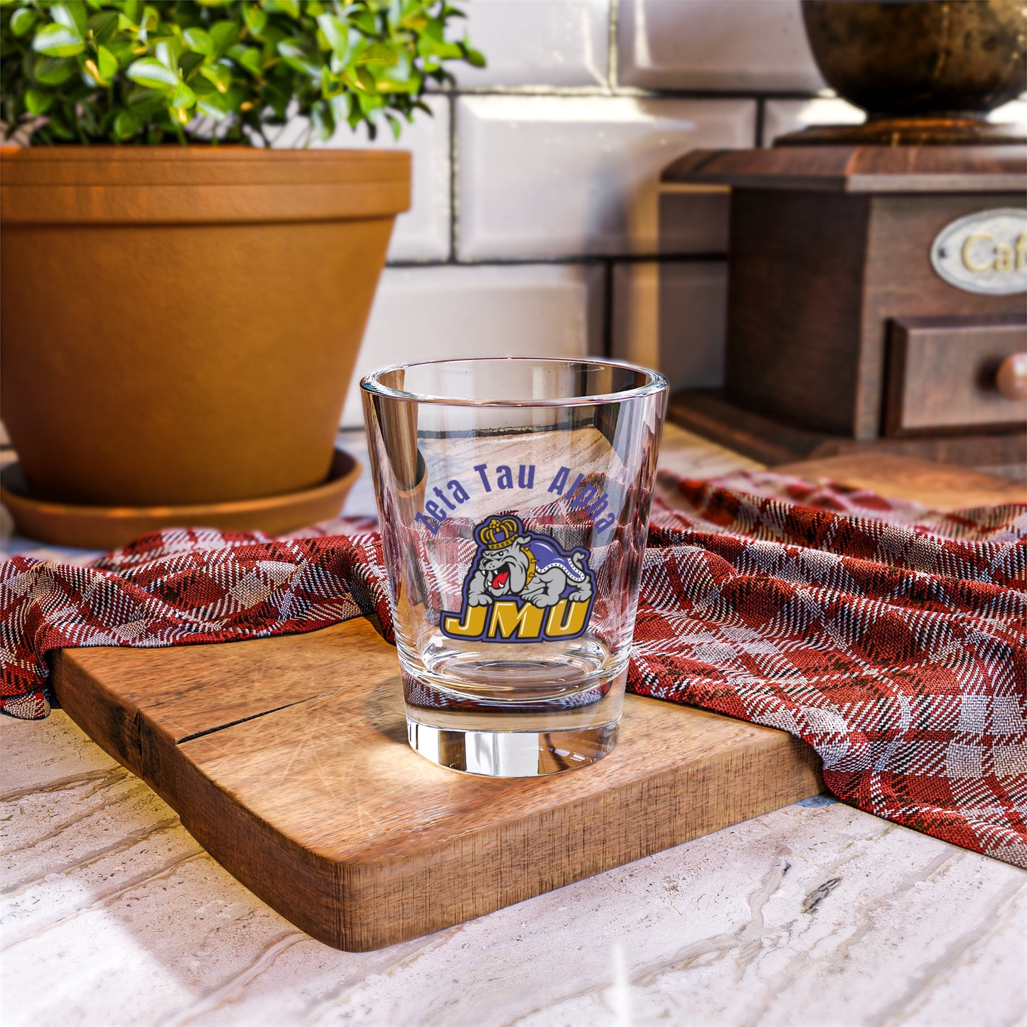 Zeta Tau A Shot Glass