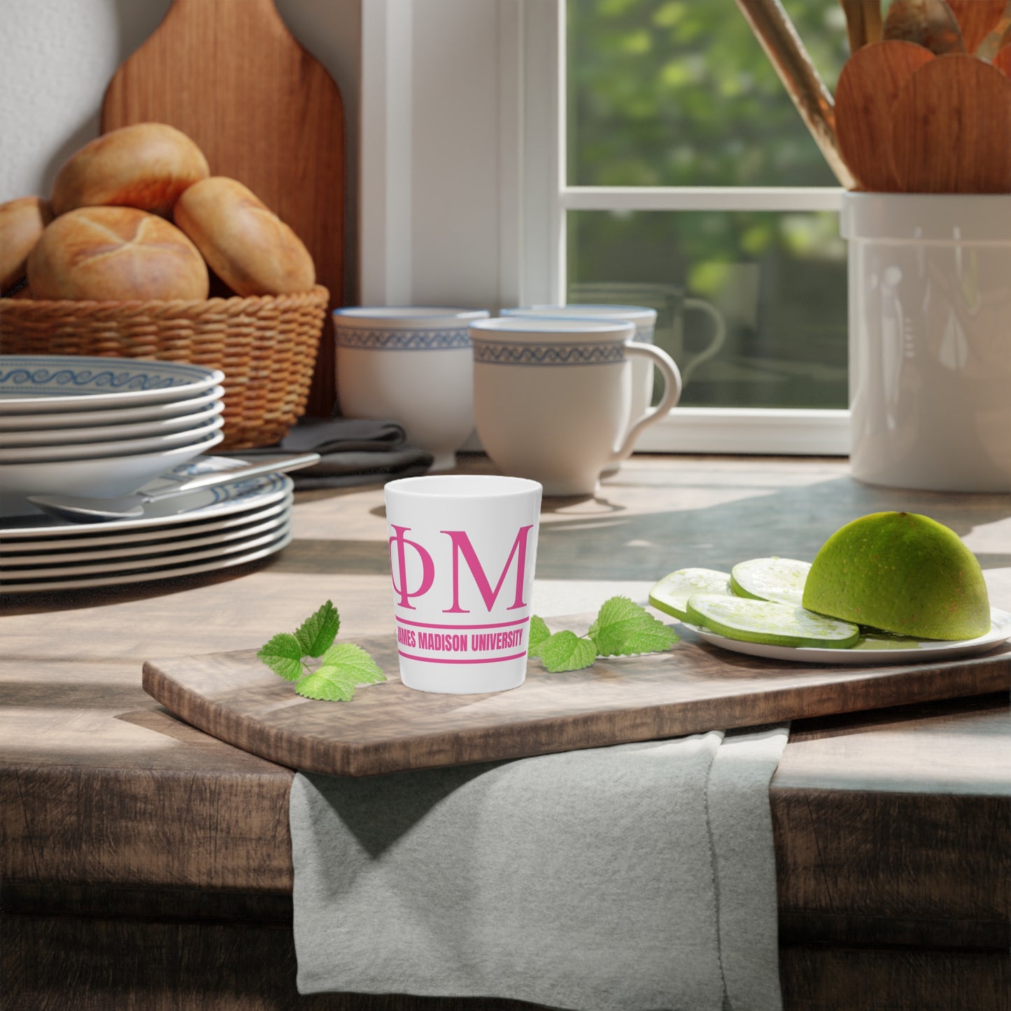 Phi Mu 3 Shot Glass