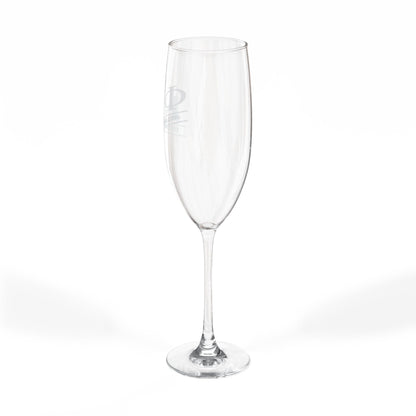 Phi Mu Champagne Glass